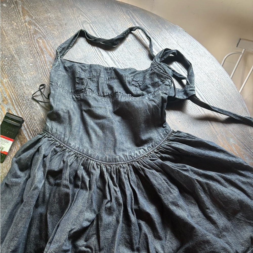 Free People Charcoal Strapless Dress